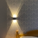 MorningLight Светильник светодиодный LED Настенный светильник бра для дома квартиры Уличный светильник Ночник 4 лампы черный 3000К